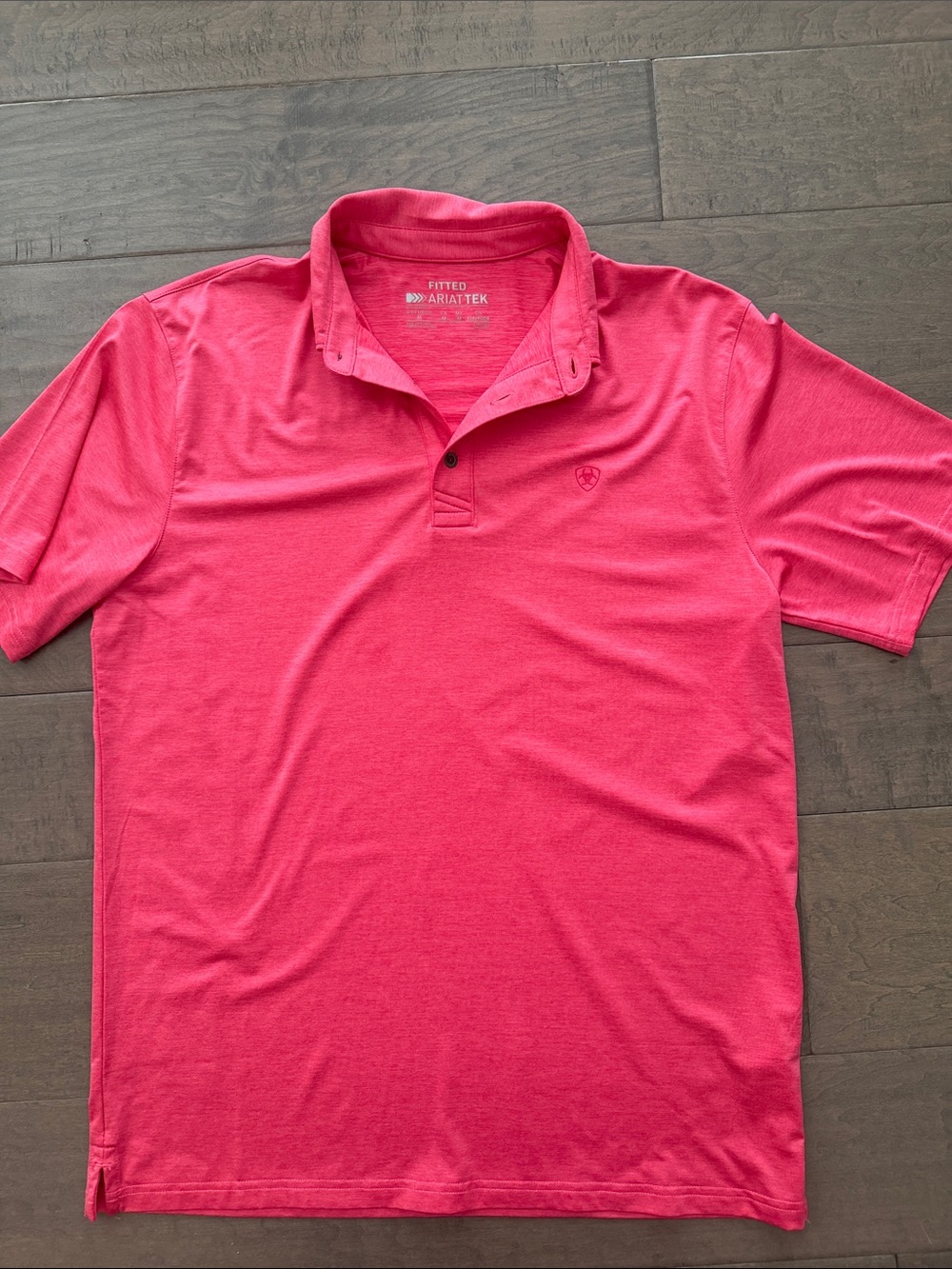 Ariat Men’s Raspberry Pink Performance Polo
